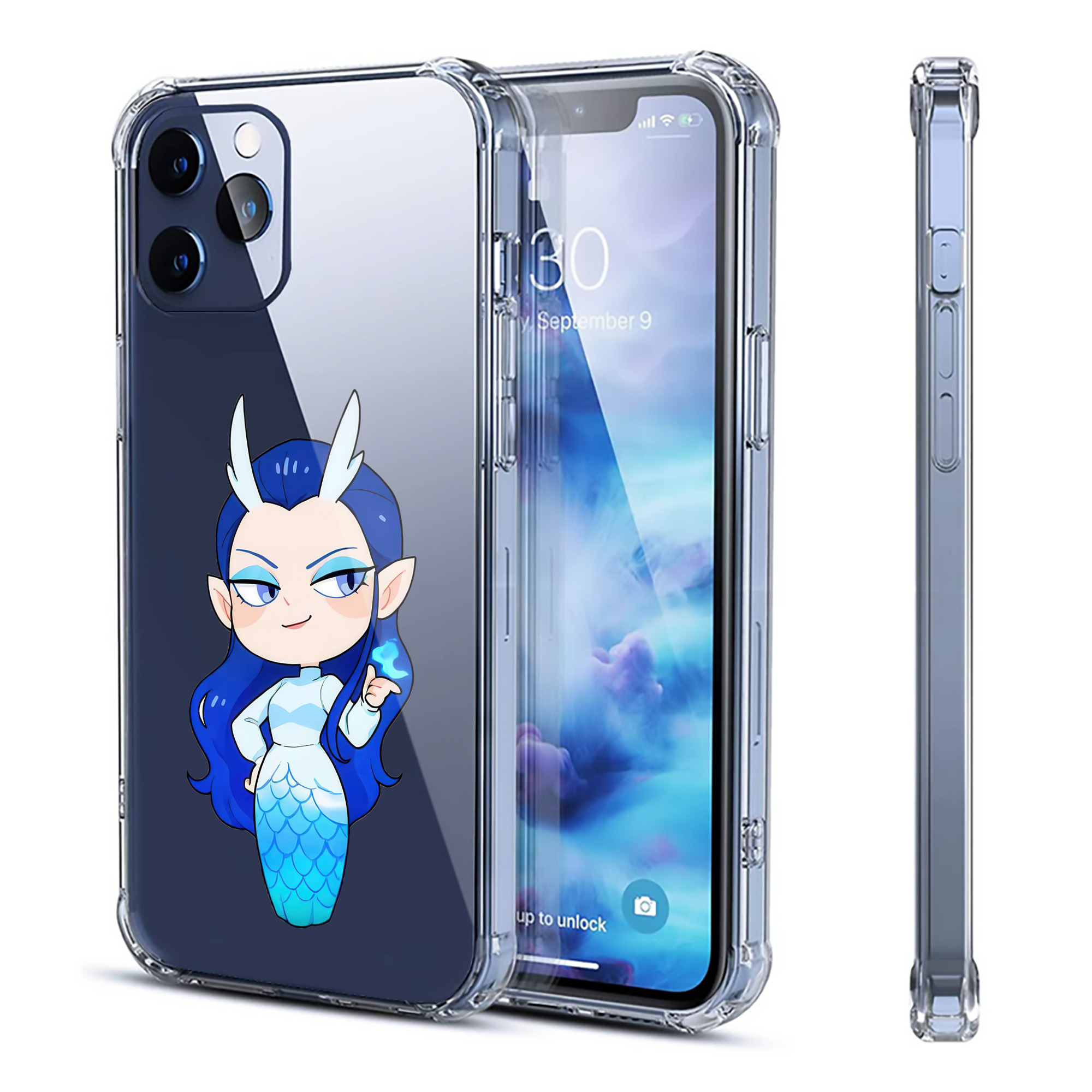 （画像用） Ne Zha 2 ナタ 魔童の大暴れ 【iPhone 12シリーズ対応】透明スマホケース（クリアソフトケース）